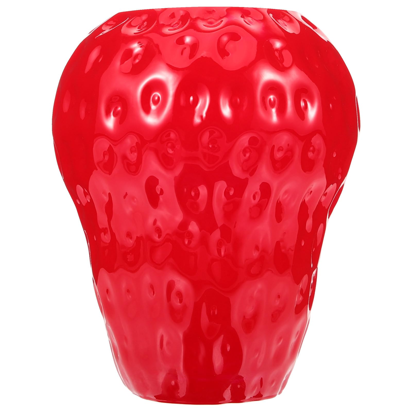 Vase hydroponique en verre rouge fraise pot de fleur décoratif intérieur salon