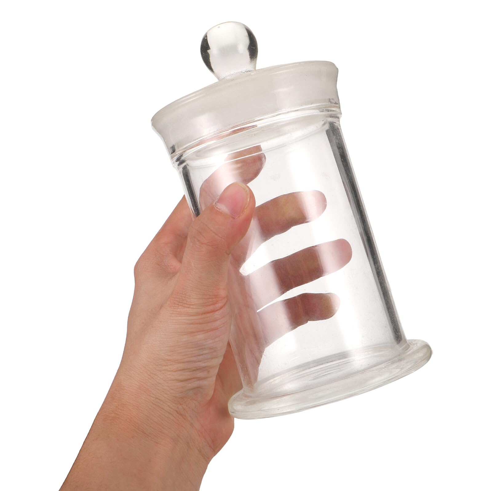 Frasco de Vidrio para Muestras de Laboratorio 75X120Mm, Botella de Borosilicato Alto con Boca Ancha y Tapa Hermética, Recipiente Químico Resistente al Calor para Almacenamiento