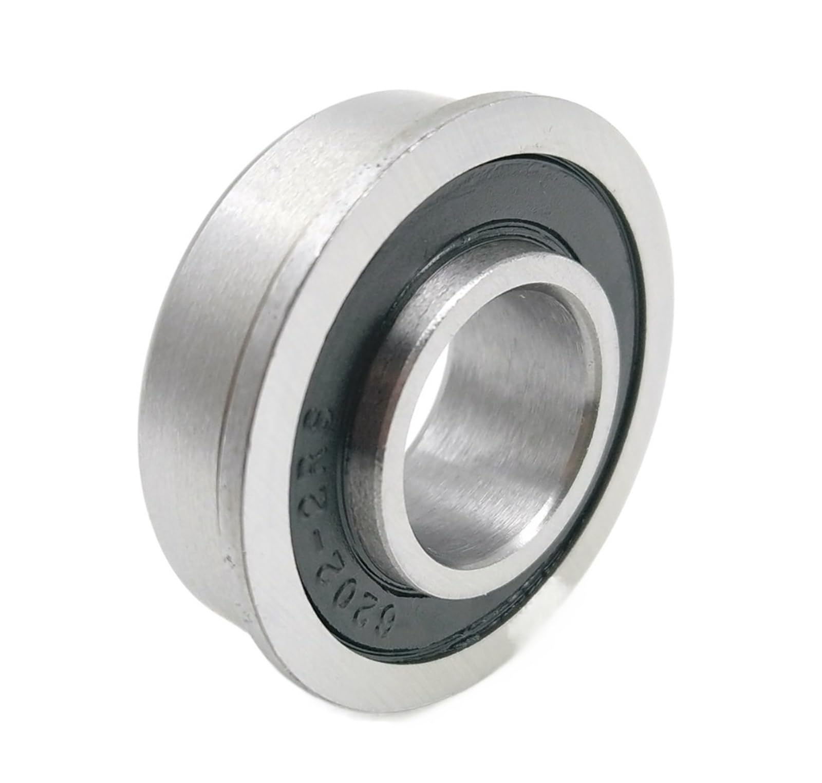 VSPPJYFG Bimetal Seal Shield Micro deep Groove Bearing 1pcs F6202-16-2RS 16x35x11mm Flange Bearing Miniature Deep Groove Ball Bearing Sealed Ball Bearings