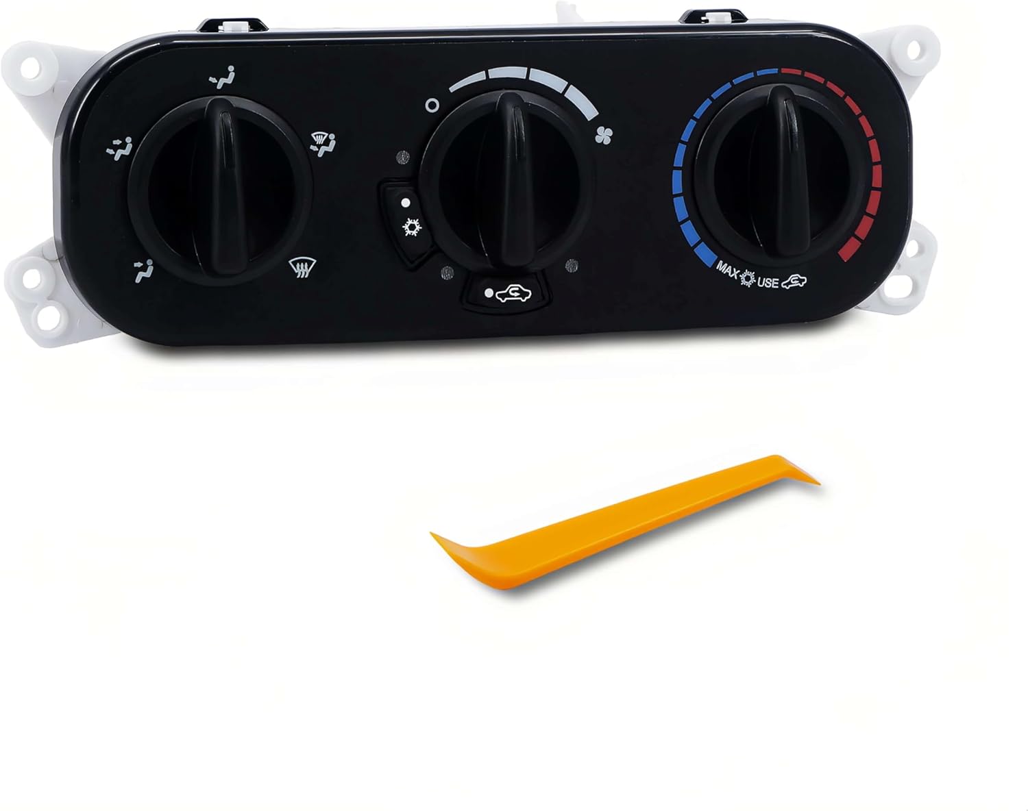 55111841AE AC Heater Climate Control Panel Compatible with 2007 2008 2009 2010 Jeep Wrangler JK, A/C Control Module, No Rear Defrost