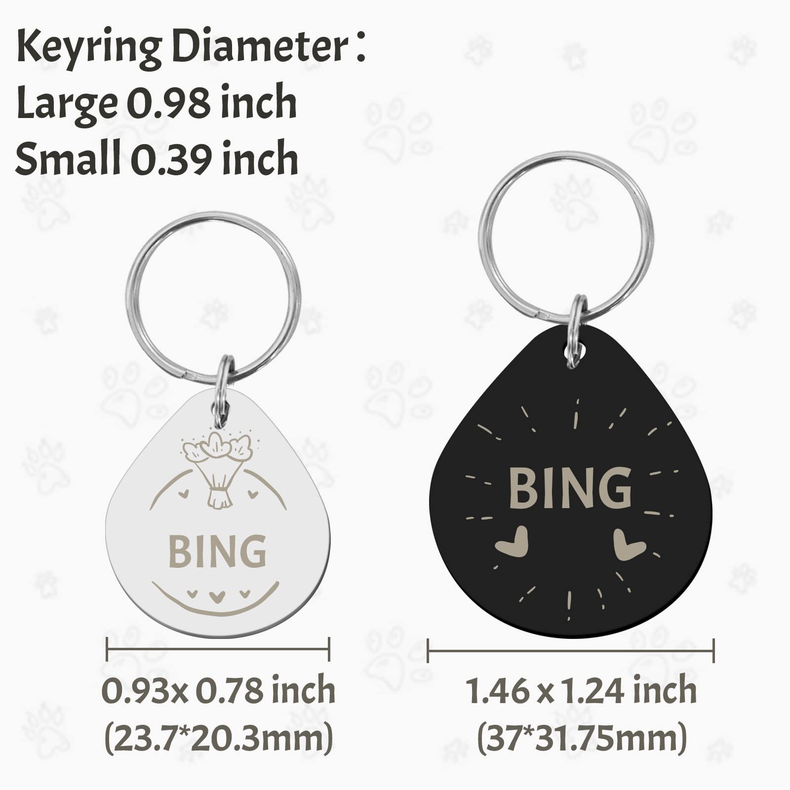 LuckyPet Replacement Attachment Strips Plastic Collar Tags for Dogs & Cats - Set of 3 Strips