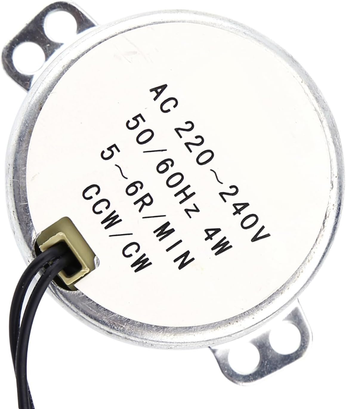 AC Synchronous Motor Geared Motor, Large Torque, Low Noise, 220-240V, CW/CCW Counterclockwise and CW/CCW Automatically Reverse (5-6RPM)