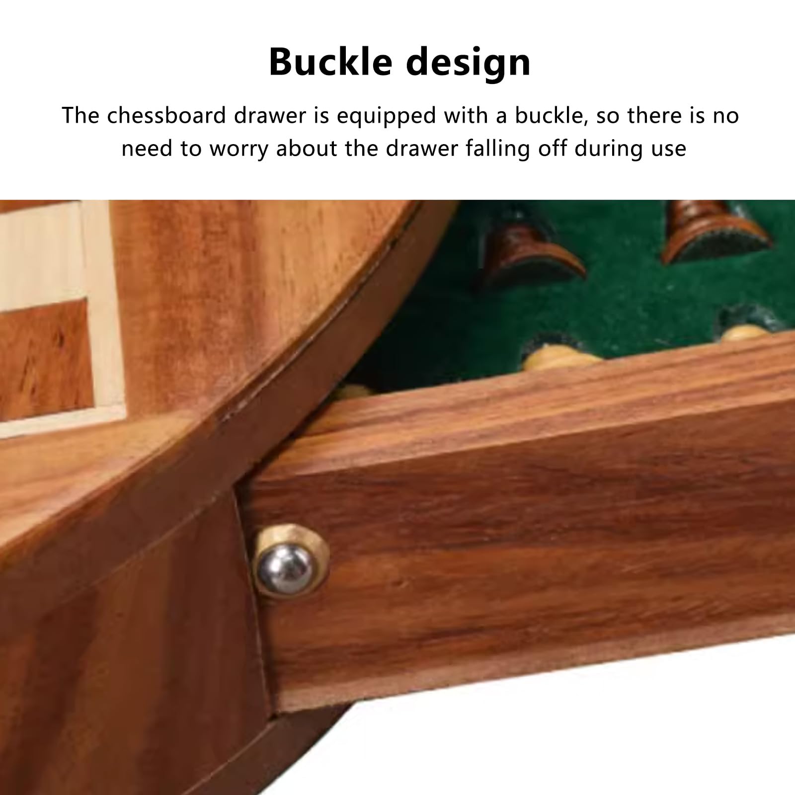 Scacchiera in Legno,8.9" Scacchiera Portatile Con pezzi di scacchi e cassetti di stoccaggio incorporati, Facile da trasportare,Scacchiera Magnetica in Legno per Scacchi Per I Principianti E Adulti