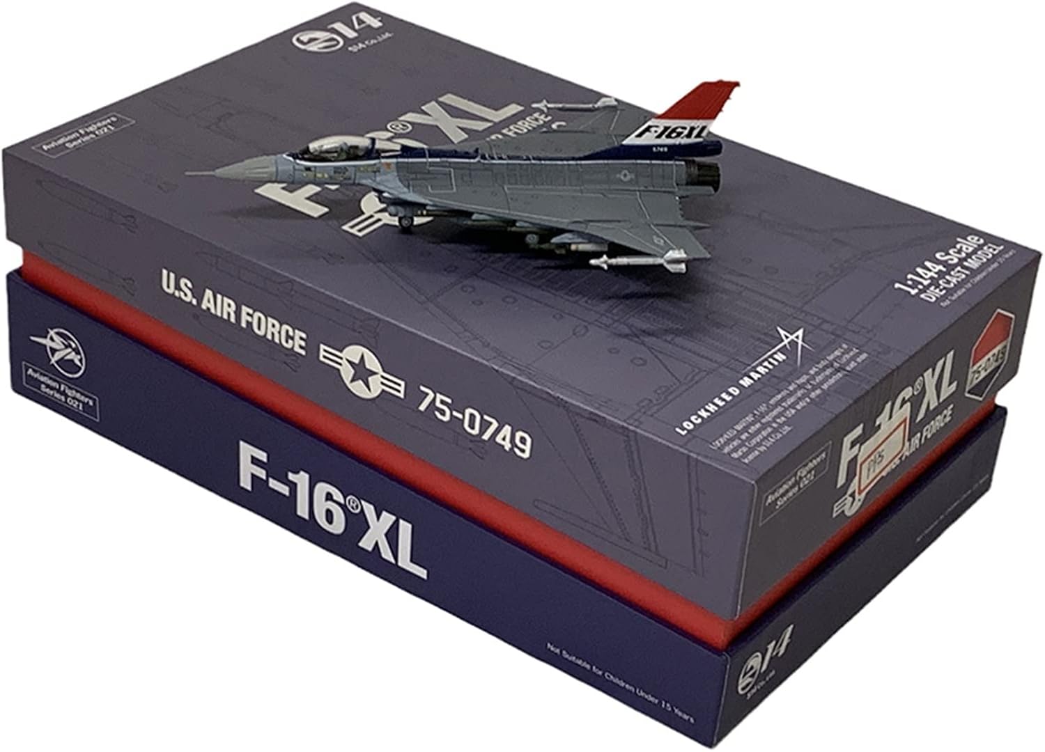 Fit for Air Force F16XL F-16XL XL-1 Alloy Fighter Aircraft Model Metal Toy Collectable Display 1 144 Hobby Playgame Kit