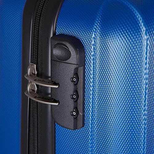 Conjunto de Malas de Viagem California em Abs Gosuper com Rodinhas Giro 360º 2 Peças Azul