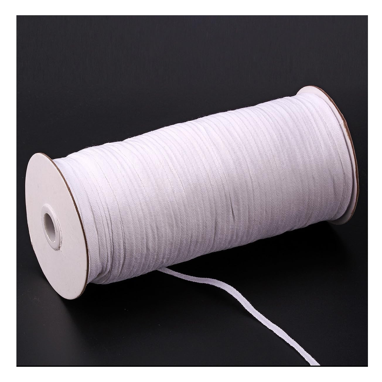 Yurosiay 220 m / roll cotton ribbon cotton yarn tape 5 mm / 7 mm seam tape cotton twill tape twill tape bias tape gift tape t-shirt tape for DIY crafts sewing