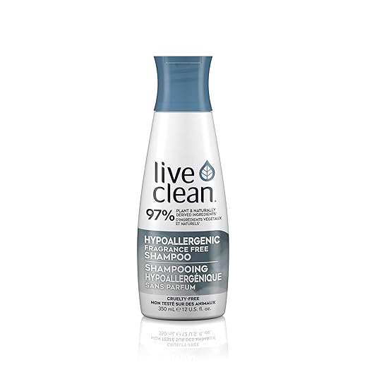 Live Clean Shampoo, Hypoallergenic Sensitive, 350 mL