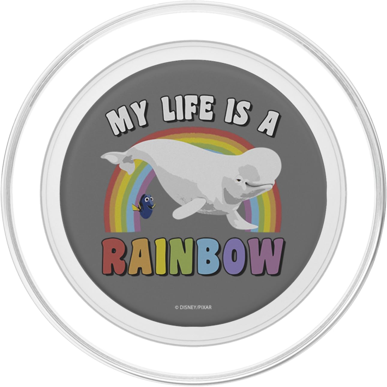 Disney Pixar Finding Dory Bailey Dory My Life Is A Rainbow PopSockets MagSafe PopGrip for iPhone