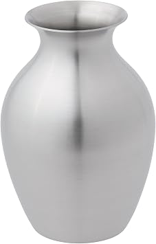 DANFORTH Forget-Me-Not Decorative Flower Vase Small Handcrafted Pewter Floral Vase for Home Decor and Weddings - Satin Finish 4 12 High Made in USA