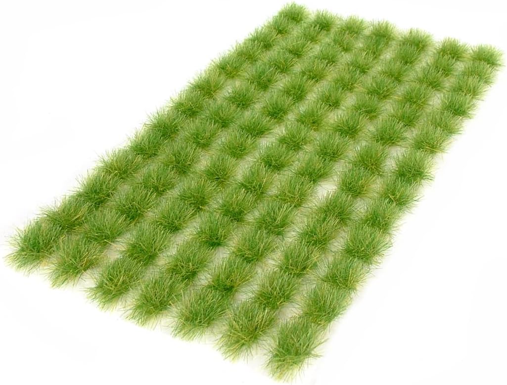 6mm Green Grass Tufts x91 Self Adhesive Static Model - Warpainter Scenics
