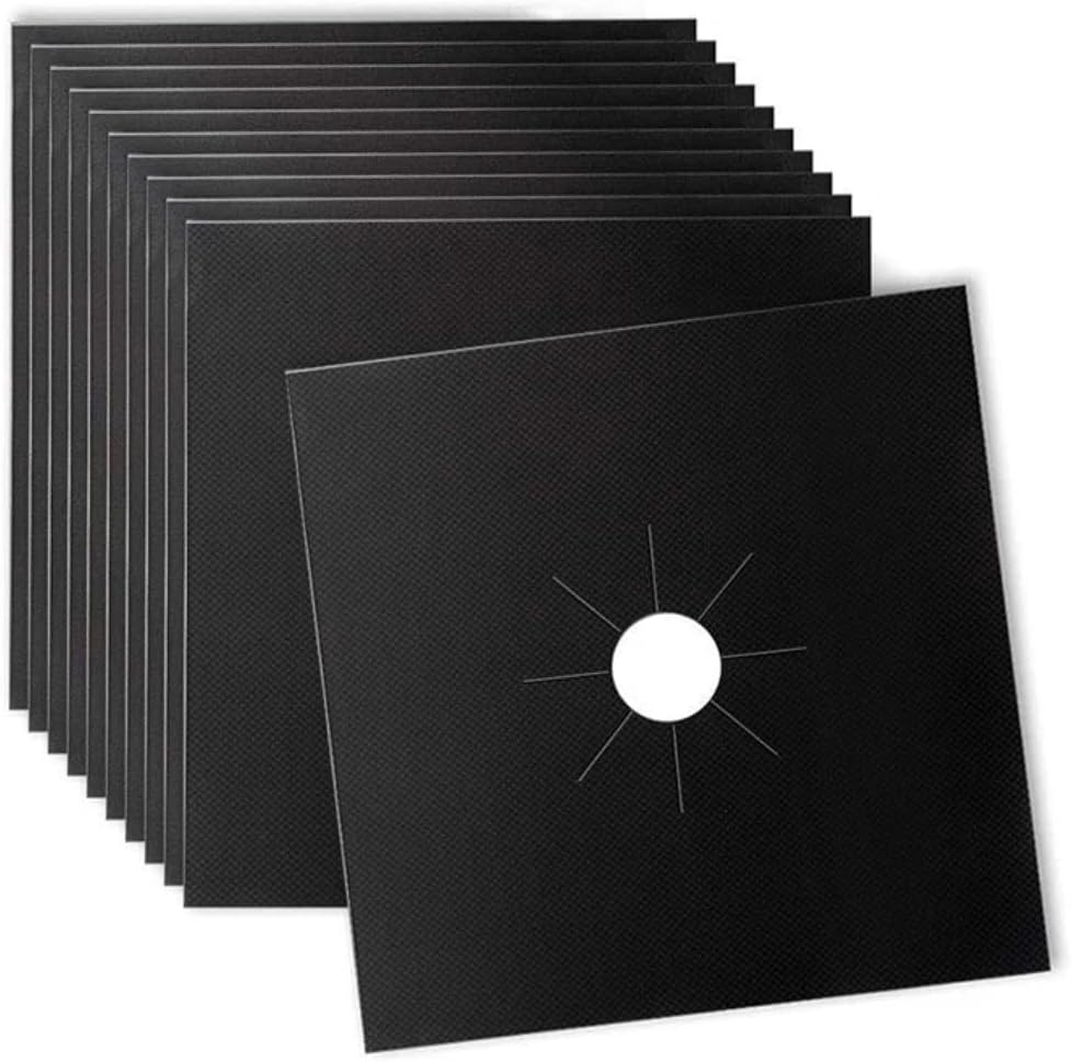 Amazon.com: Stove Burner Covers - Gas Stove Protector, Black 0.3mm ...