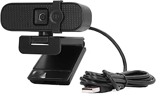 2K Webcam with Microphone, 2K QHD, 2 Noise Reduction Mics, Autofocus Streaming Webcam with Cover, Plug and Play USB Webcam for Calls Conference, Laptop Desktop