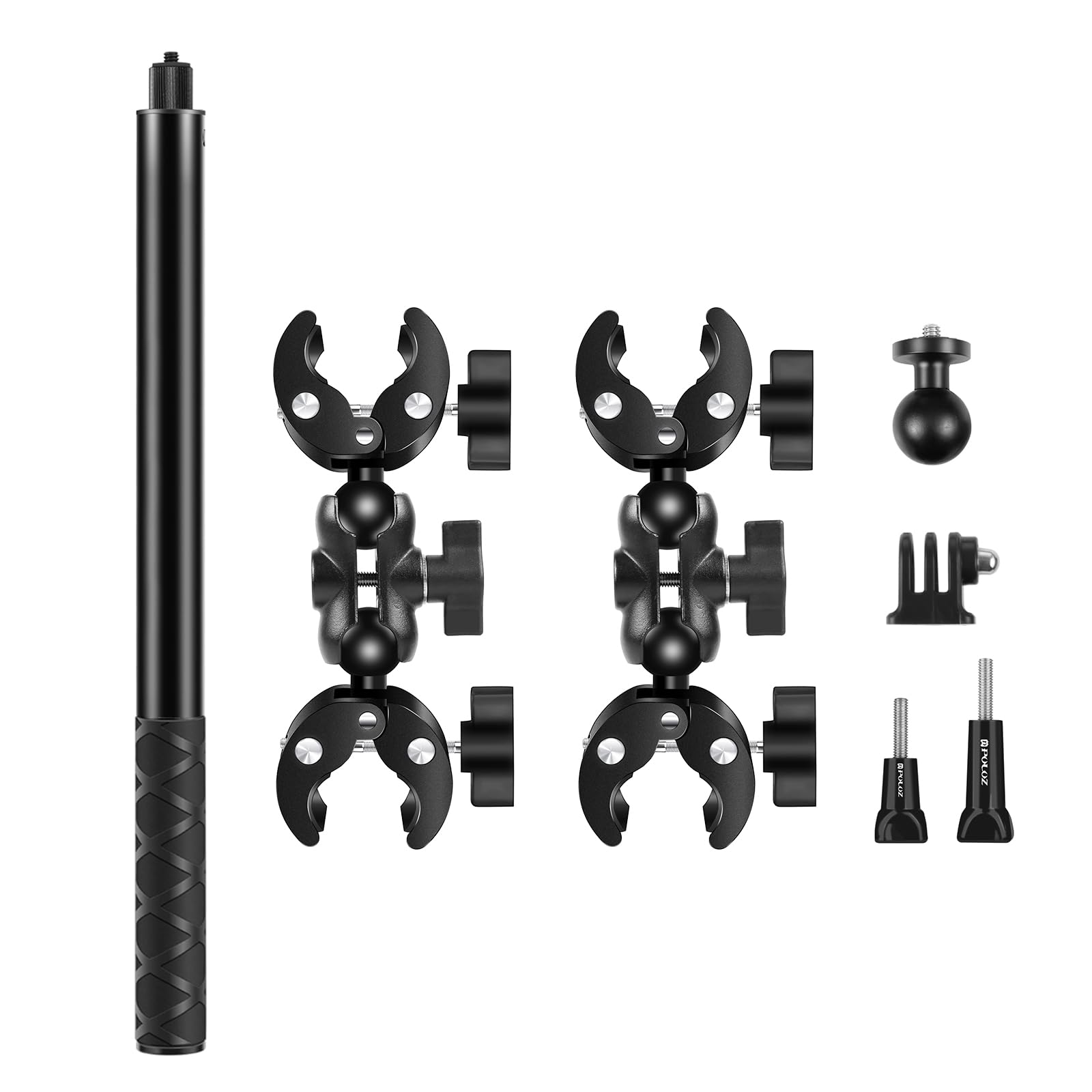 Supporto per fotocamera PULUZ 150 cm invisibile Selfie Stick regolabile per Insta360 X5 X4 X3 X2 ONE RS R Ace e manubrio moto bici ATV