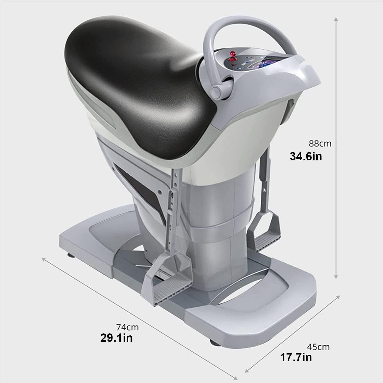 COYEUX Elektryczna maszyna do jazdy na brzuchu, 3D, udźwig 150 kg, regulacja prędkości, 3 tryby inteligentne, wyświetlacz LCD, muzyka Bluetooth