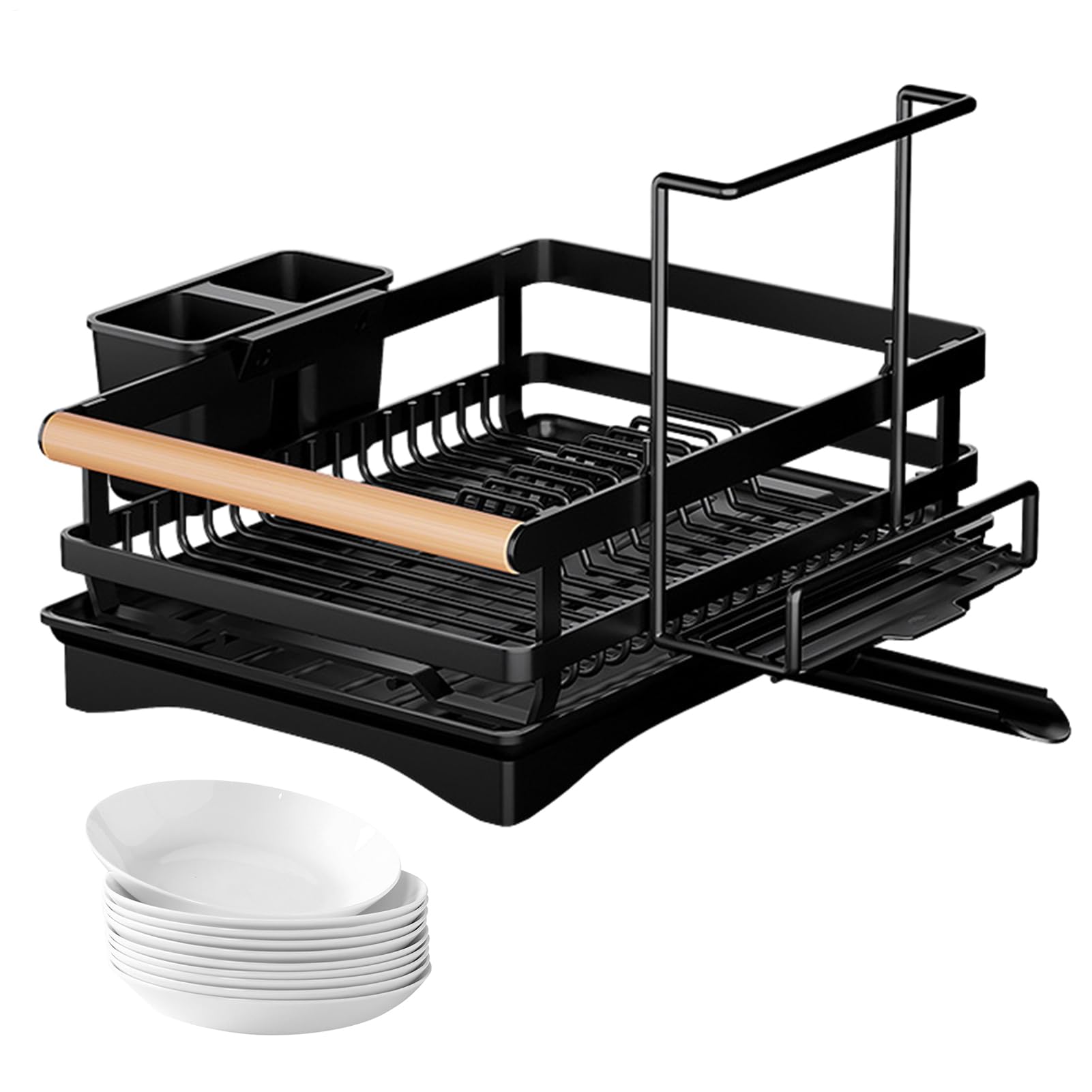 Escurridor de vajilla genérico | Organizador de desmontable multifunción | escurridor de fregadero | para casa, armario de esquina, hotel, restaurante, granja, camping, pícnic