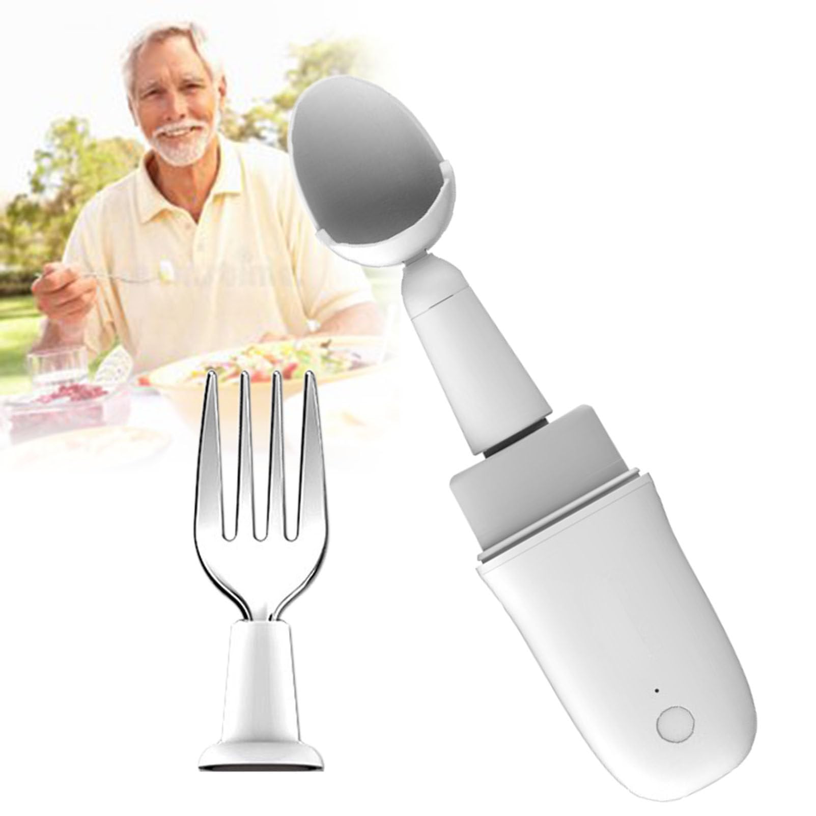 Cuillère stabilisatrice pour tremblements de main – Kit de levage intelligent auto-stabilisant pour les patients atteints de Parkinson et les personnes souffrant de tremblements