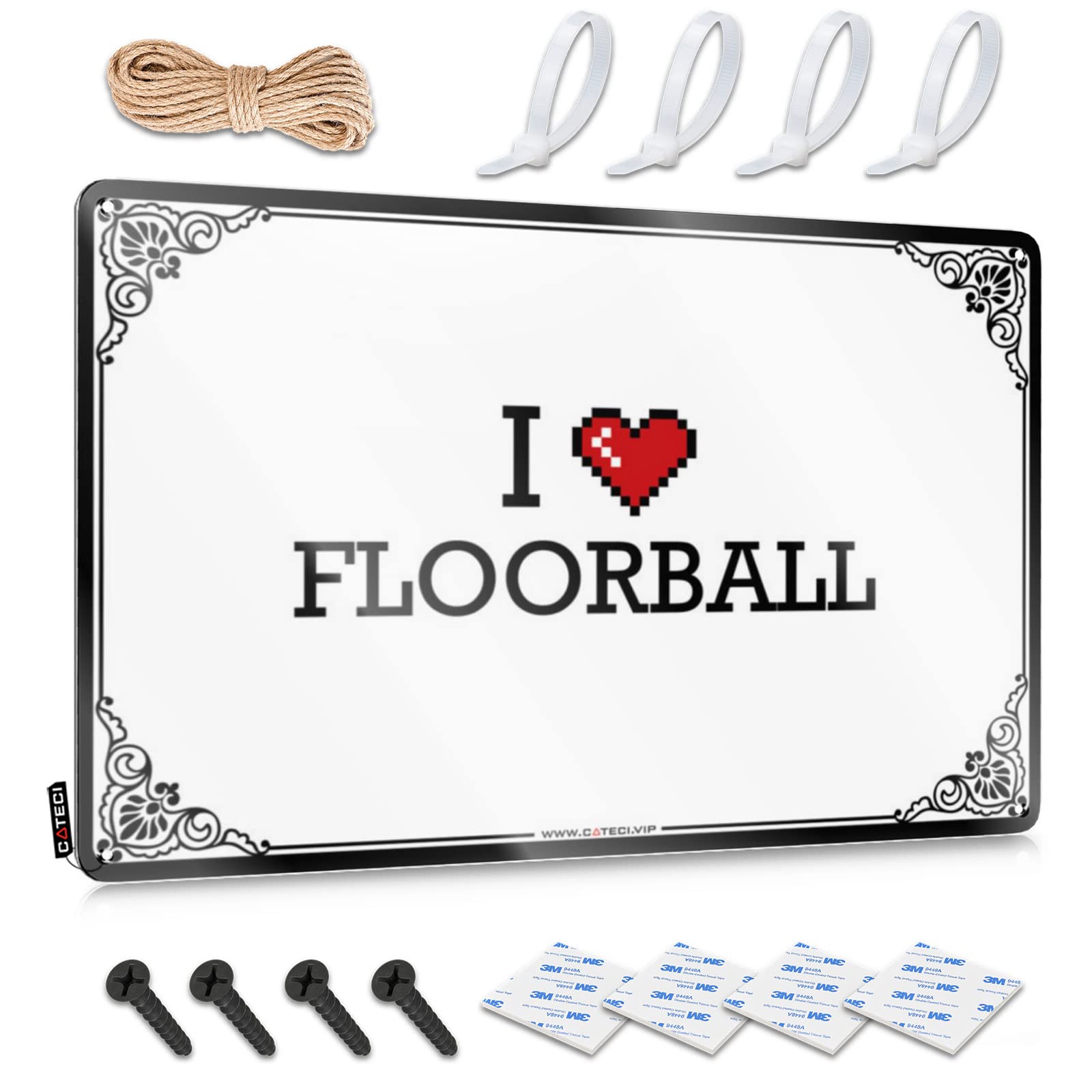 Decoration Balcony Decor Wall Decor | I Love Floorball Aesthetic For Trailer Home(30X40CM)