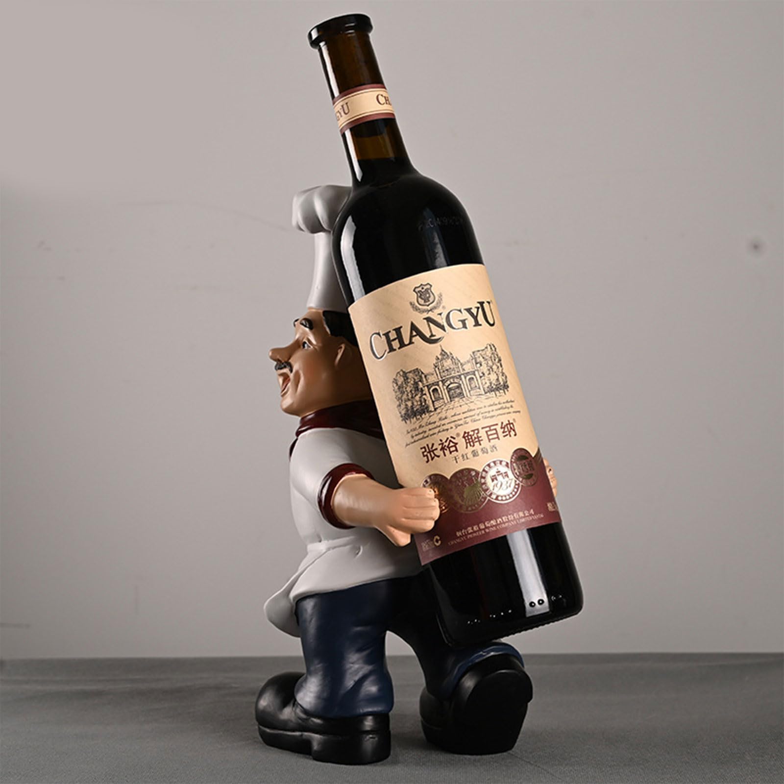 Soporte decorativo para botellas de vino para cocina, soporte para vino, estatua, decoración del hogar, exhibición de vino, centro de mesa, decoración de cocina