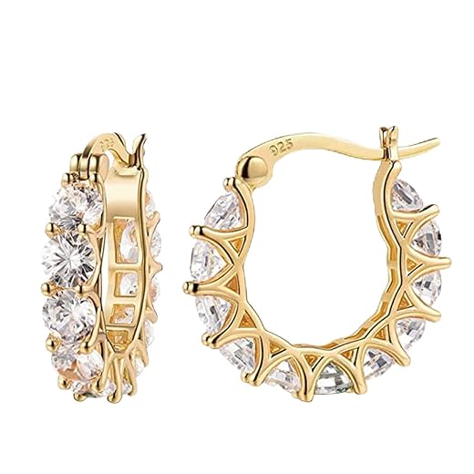 Amaon Warehouse Sale+Clearance 925 Sterling Silver Earrings For Women Valentines Day Gifts For Her Amaon Liquidation Pallet Hoop Earrings Colorful Earrings Birthday Wedding For Her Him Father Mother