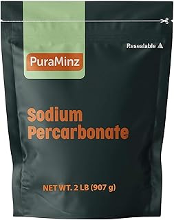 Premium Sodium Percarbonate - 2 Pounds - Oxygen Bleach/Solid Hydrogen Peroxide. Color-Safe Stain & Grime Remover, Multi-Use Cleaner for Home & Laundry- Packed in Durable Resealable Packaging.