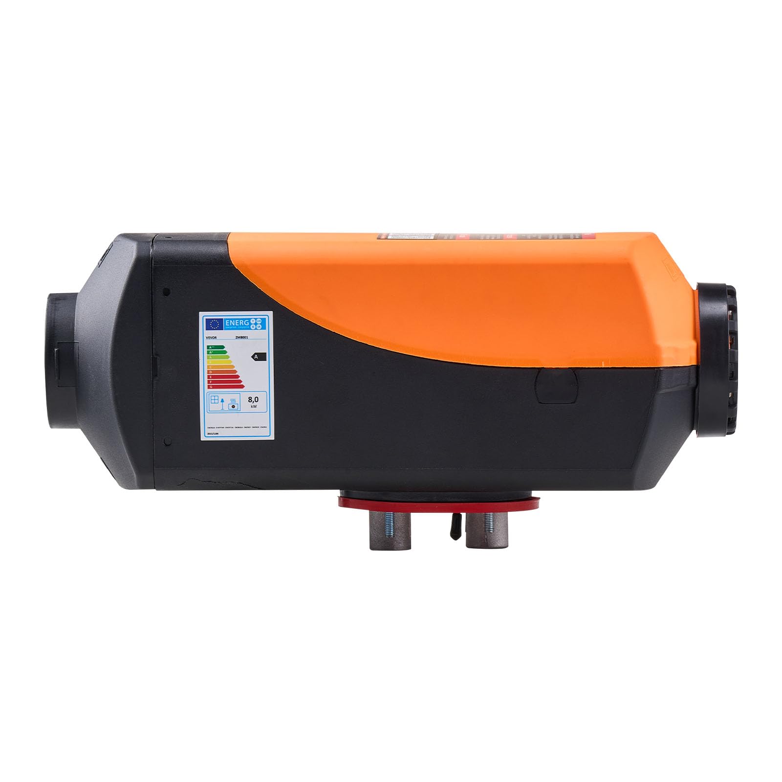 VEVOR Riscaldatore d'Aria Diesel, 8 kW DC12-24 V, Riscaldamento Rapido con Telecomando e Display Digitale, Serbatoio del Carburante da 10 L, Silenzioso, Annuncio Vocale, per Camper, Camion