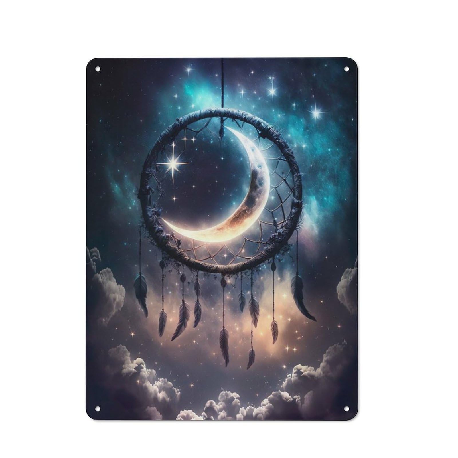 Dreamcatchers Quest Decorative Metal Plaque 40x30cm, Garage Style Shed Wall Plaque for Workshop, Basement, Shed Or Games Room