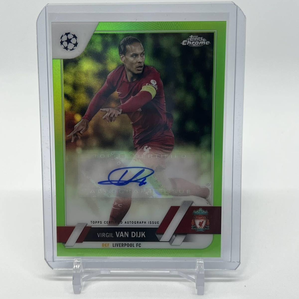 Amazon.co.jp: Virgil Van Dijk Neon Gren Refractor Auto 99 2022-23 