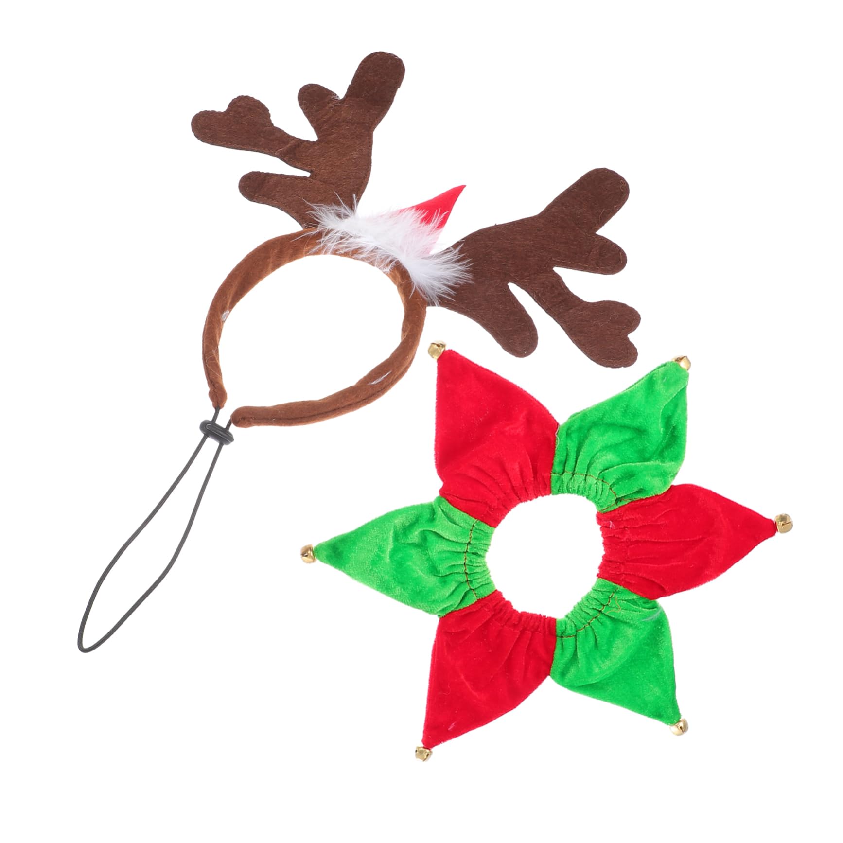 Accessoires Noël animaux serre-tête renne écharpe douce chien chat