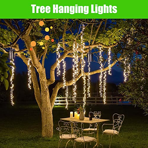 Makergroup Color Changing Outdoor Pendant Light, 12V Low Voltage Hanging Light, Ip67 Landscape Brass Spotlight With Remote Control Rgb Mr16 Led Bulb, Warm White+15 Colors Options, 4-Level Brightness #TOP4