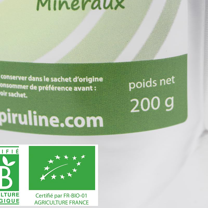 Spiruline Bio en Comprimés - Production Française - Sachet Refermable (200g)