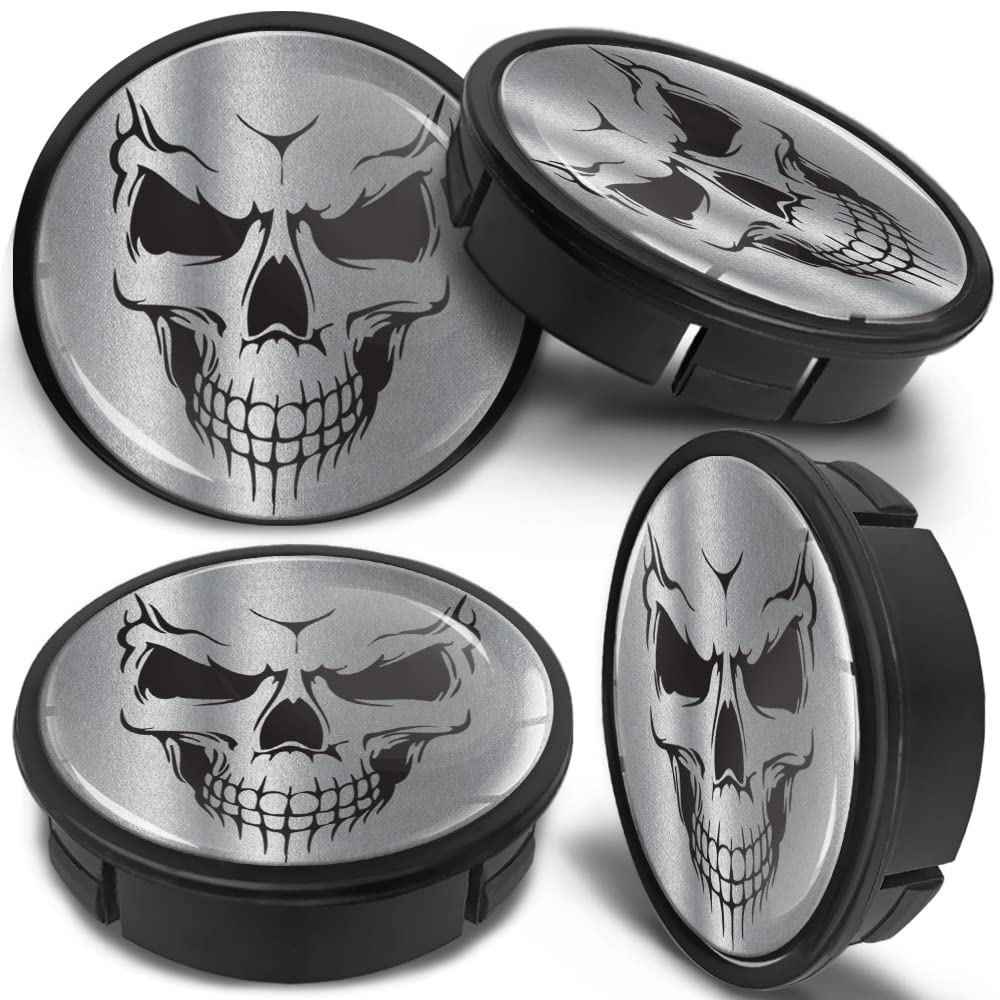 60mm Wheel Centre Caps Set of 4 – Black ABS Plastic Alloy Wheel Hub Caps Replacement – Push Fit Car Wheel Centre Caps – Multiple Designs (CX 0) — view 5