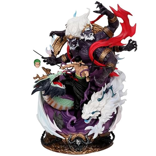 Enma Roronoa Zoro Figure d'action Anime One Piece Haoshoku Haki King of Hell Combat Version Statue de Bureau Mobile Assembled Figure Decoration Ornaments 21CM