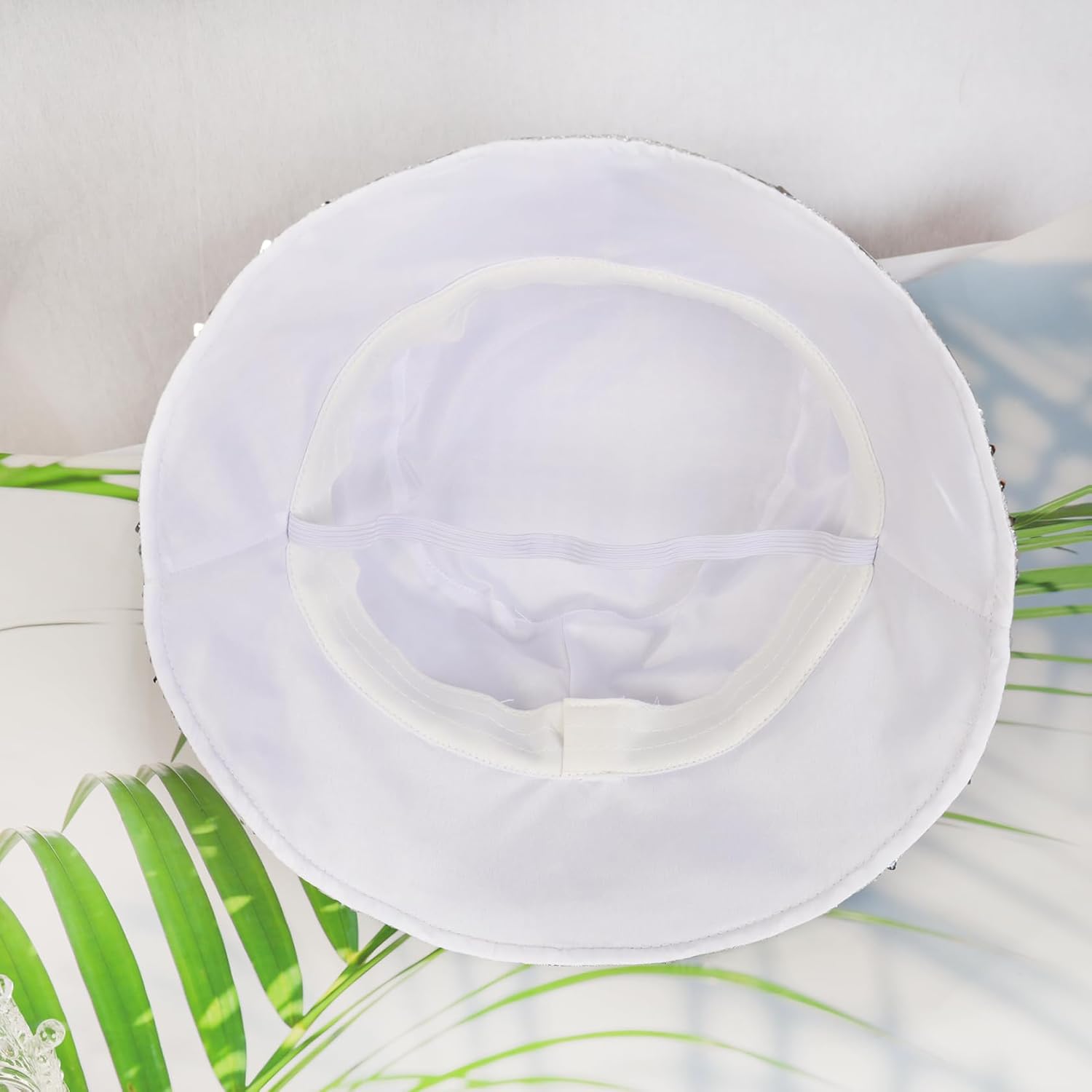 Unisex Metallic Bucket Hat Waterproof Holographic Bucket Hat Fishing Hat Trendy Hip Pop Sun Cap - Image 7