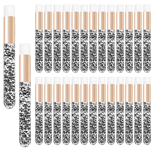 Mekupeu 30Pcs Crystal Lash Cleanser Shampoo Brushes