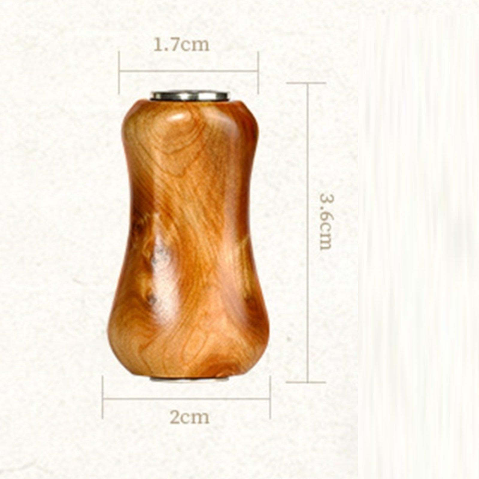Poignée de Moulinet de Pêche de Rechange en Bois Robuste, Facile à Réparer, Prise en Main Pratique, Adaptée à La Pêche en Eau Douce et
