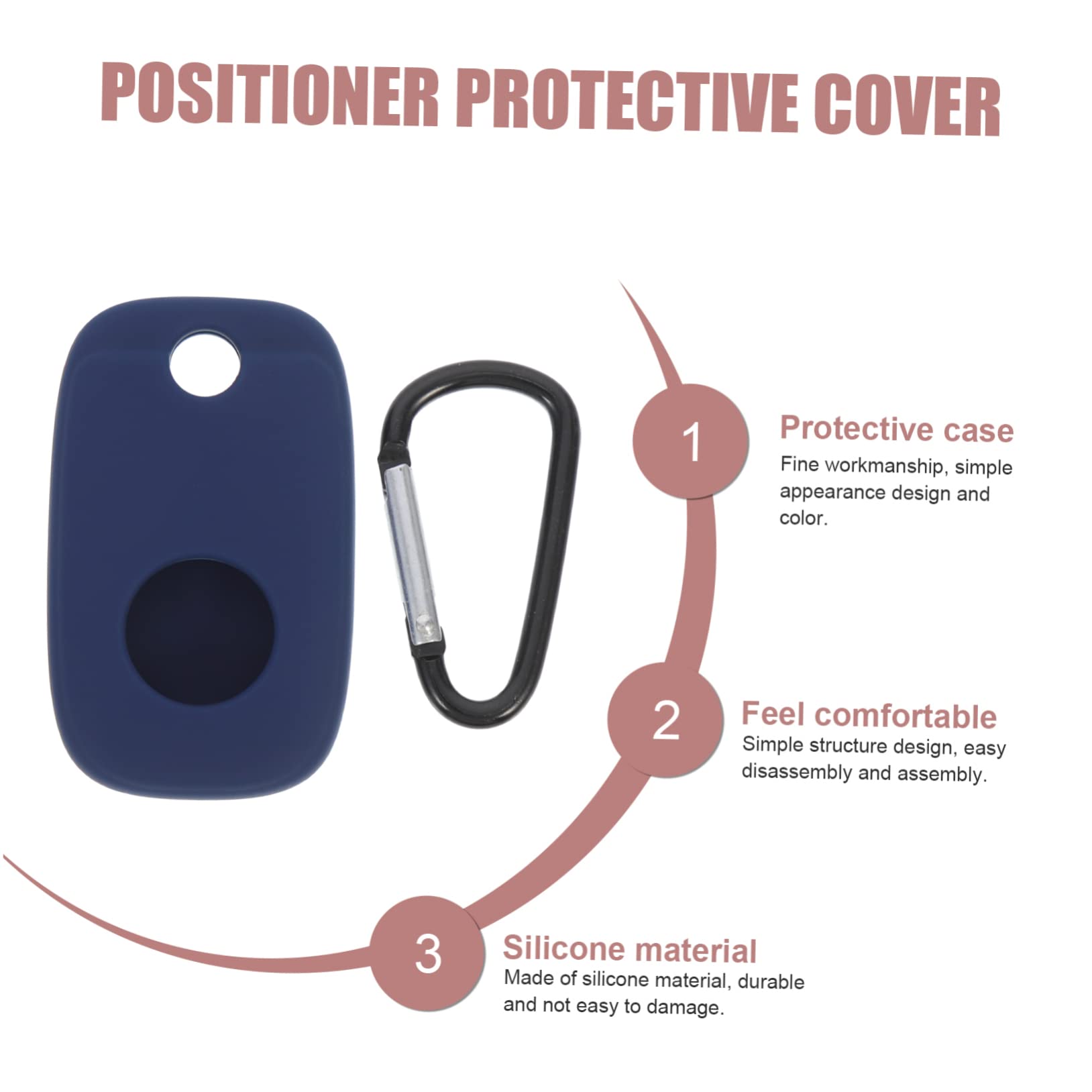 Gatuida 4 Set Portachiavi Tag Cover Silicone Tracciante Cover Protettiva Per Custodia Piccola 2 Pz * 4