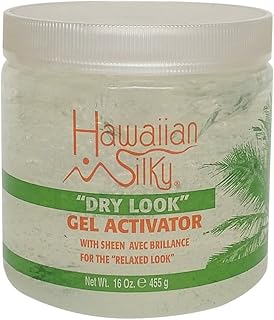 Hawaiian Silky Hawaiian 10011 Silky dry look gel activator 16 fluid ounce, Gray, 16 Fl Ounce
