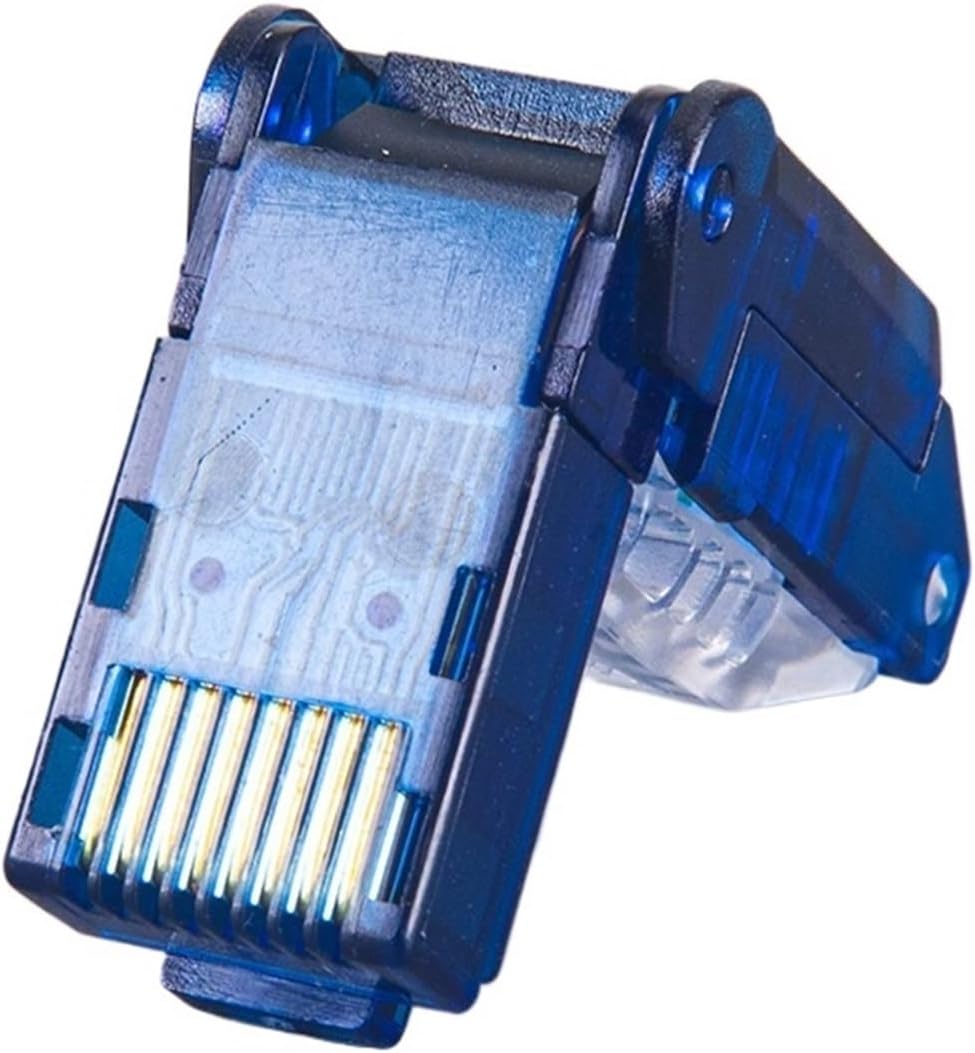 RJ45 Cat6 UTP field connector modular crimp design compatible with Cat.5e/6 24AWG-26AWG installation cable