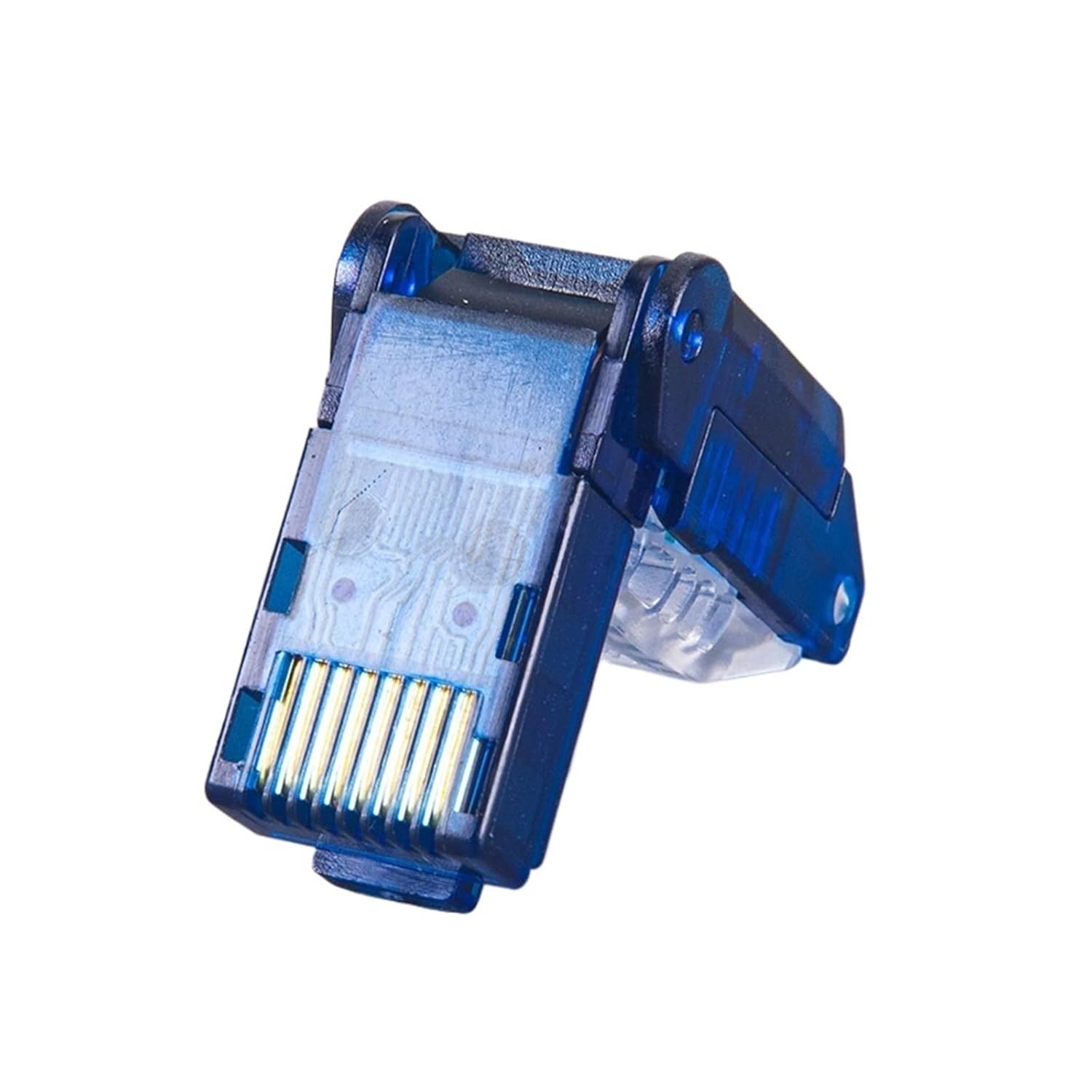 RJ45 Cat6 UTP Field Connector Modular Crimp Design Compatible with Cat.5e/6 24AWG-26AWG Installation Cable