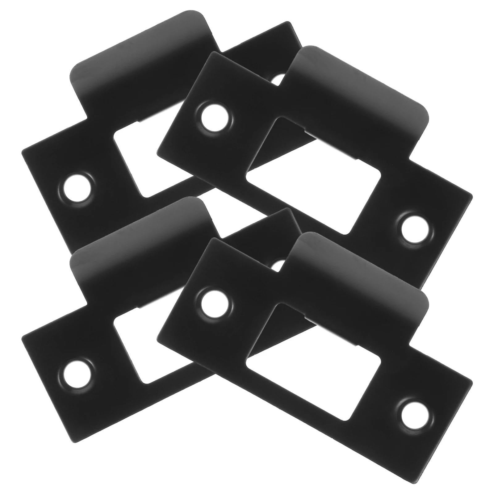 Lot de 20 plaques de gâche de porte avec boucle de languette, pêne dormant, plaque de renfort de sécurité pour porte