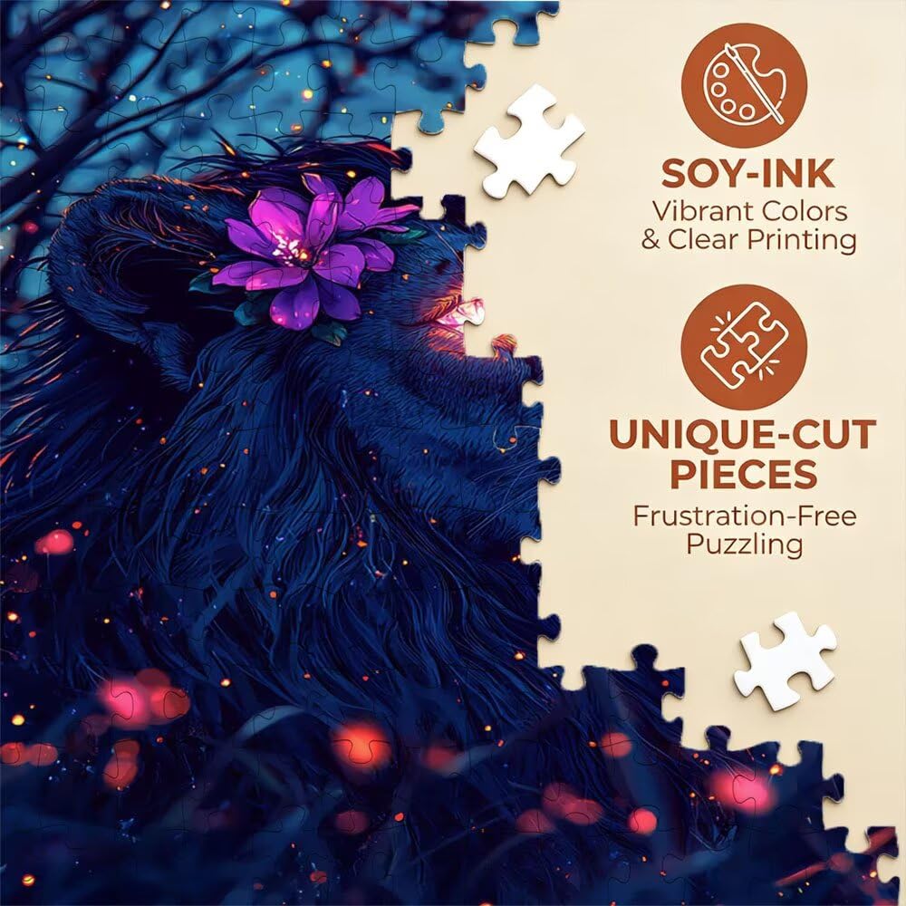 Puzzle 6000 sztuk, kwiat lwa puzzle dla dorosłych 6000, drewniane puzzle, klasyczne gry edukacyjne, niemożliwe wyzwanie, gry i zajęcia rodzinne, prezent kreatywny DX0YL1831