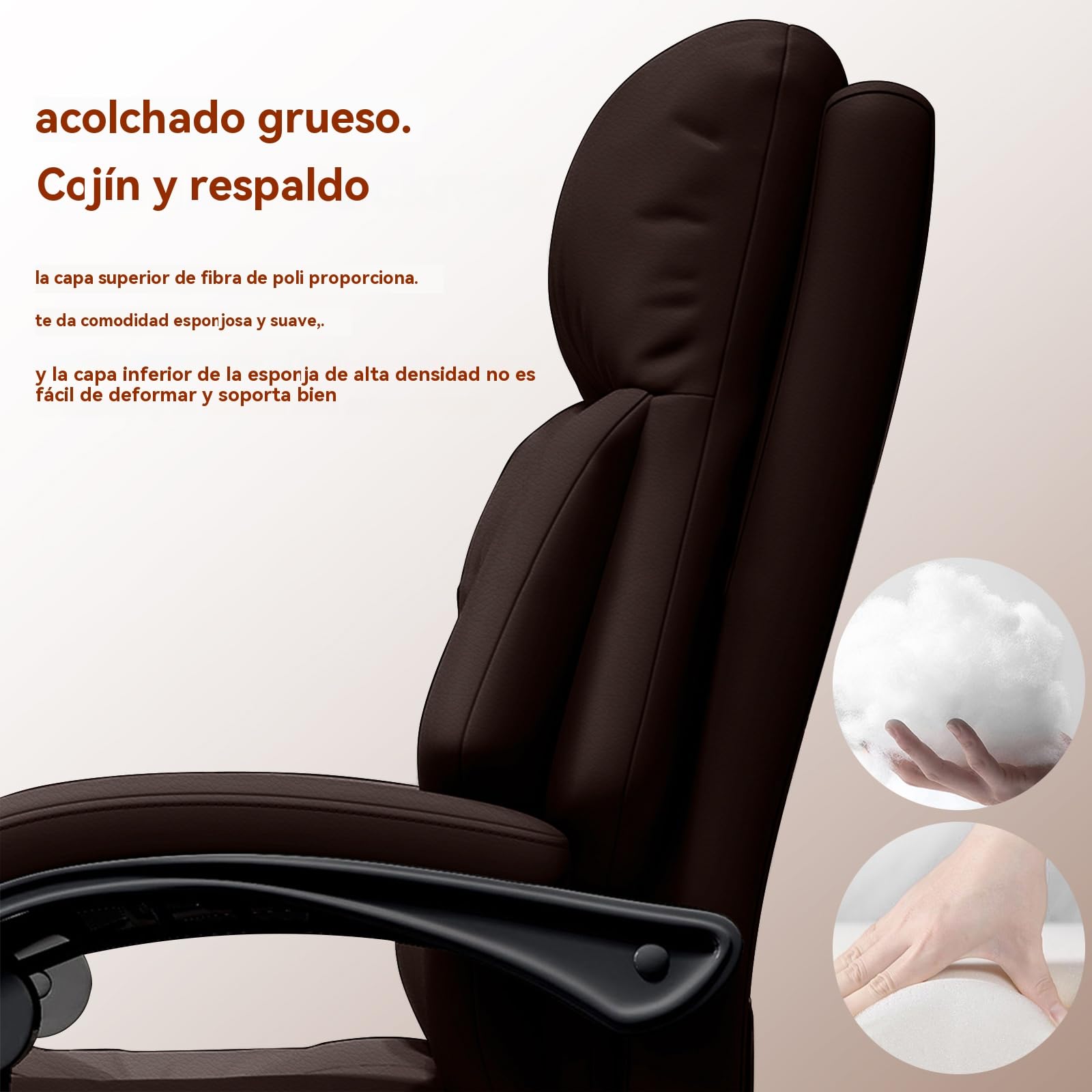 Silla de Oficina con Reposapiernas Sillas Ejecutivas con Ruedas Sillas Gaming con Respaldo Alto Silla de Trabajo Ergonómica Reclinable Y Ajustable para Oficina en Casa