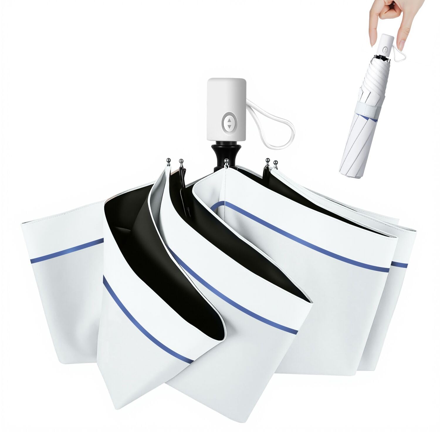 Folding Sun Parasol 100% UV Protection JIS Certified UPF 50+ Japan Compact