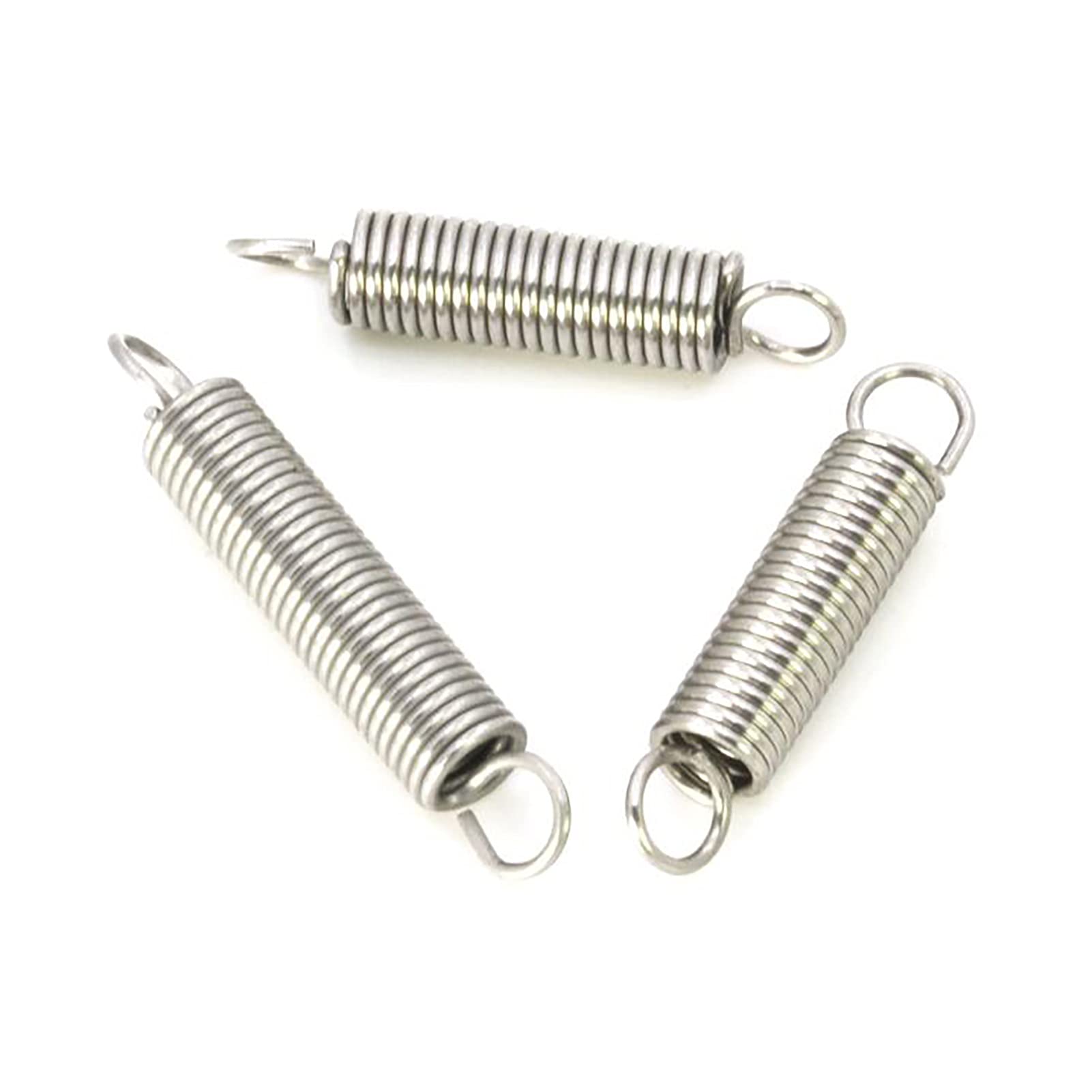 Molle A Trazione In Acciaio Molle A Trazione Con Doppio Gancio - 5 Pezzi - Acciaio Per Molle - Diametro Filo 0.5 Mm, Diametro Esterno 6 Mm, Lunghezza 15 Mm Molla Acciaio 0.5mm