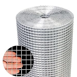 Zevemomo Hardware Cloth 1/2 Inch 48in X 100ft- Hot Dip Galvanized After Welding Wire Mesh Roll, 19 Gauge Chicken Wire Fencing for Garden Fencing Chicken Coop Wall Decoration Tree Guard Hardware Mesh