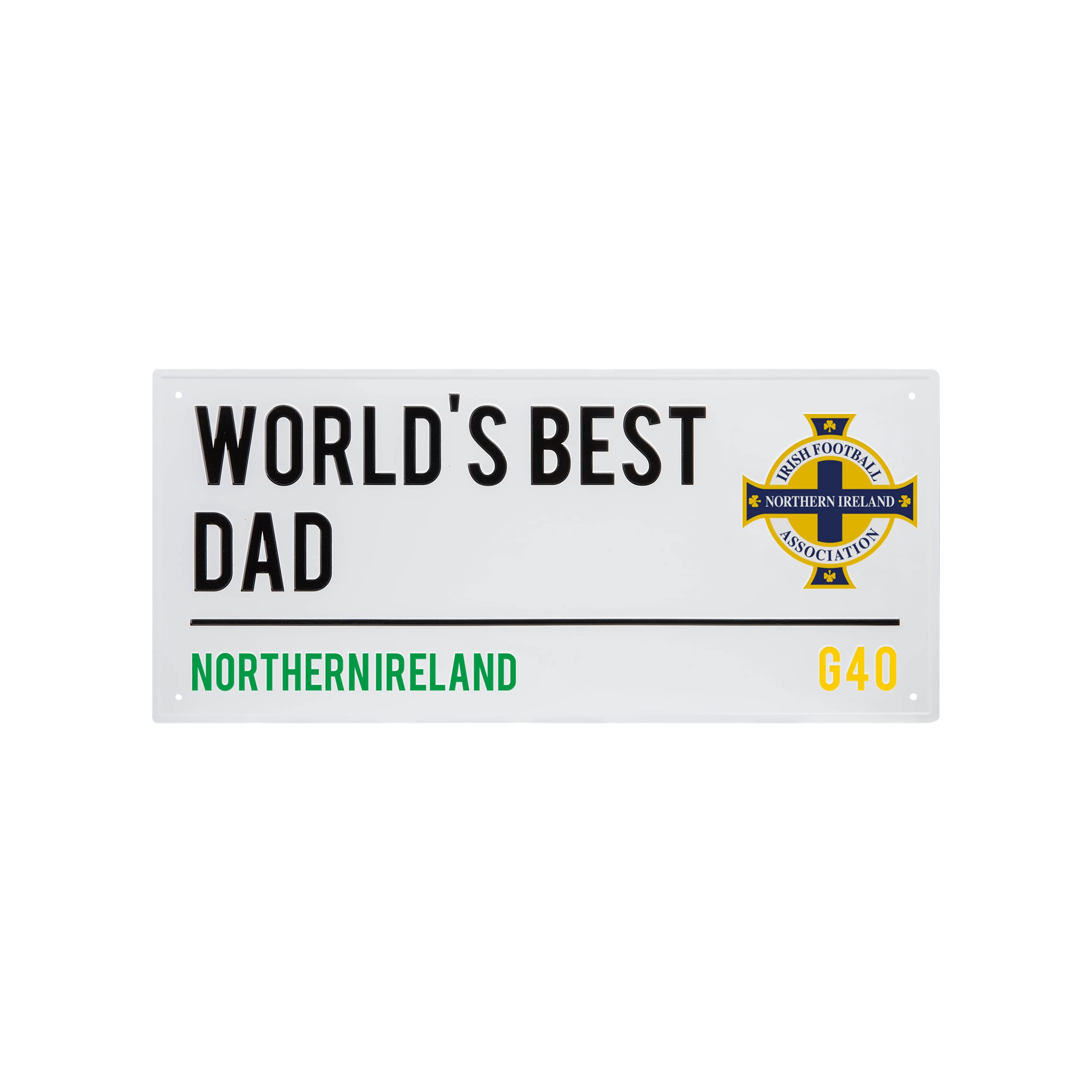 Foco Northern Ireland Football Premier Championship League Ifa Worlds Best Dad Street Sign