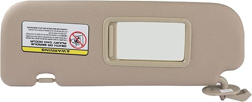 SCITOO Reemplazo de la visera del parasol del coche del lado izquierdo del lado del conductor para Hyundai Elantra 2011-2014 sin techo corredizo