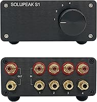 Vista 8 de U31 Premium RCA Switch Box, caja de conmutación de audio 3 en 1 salida, caja de conmutación estéreo con señal sin pérdida, carcasa de aluminio