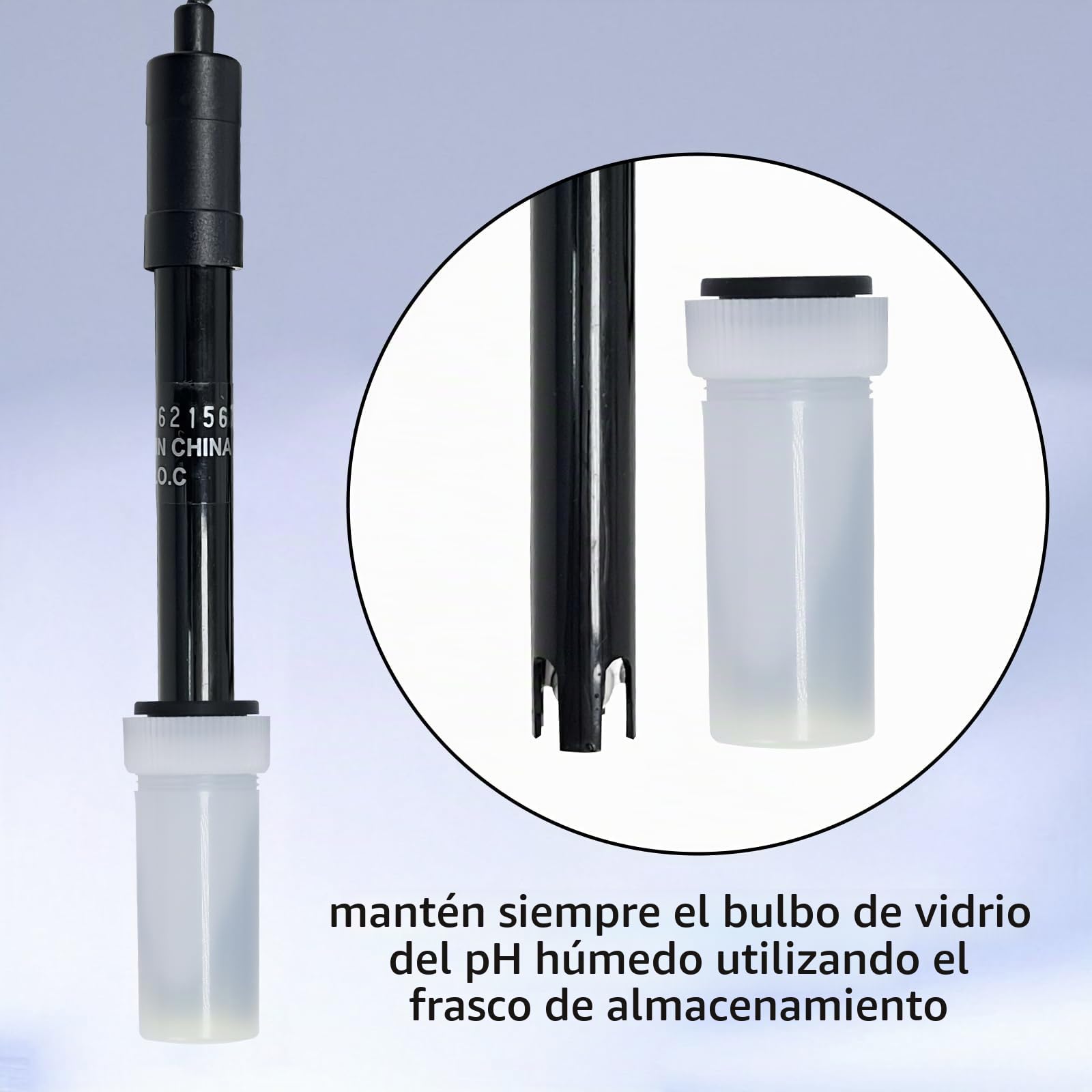 Medidor De Ph Y Temperatura 2 En 1, Medidor De Ph De 0 A 14, CalibracióN AutomáTica De Ph, Sonda De Electrodo Bnc Para Acuario HidropóNico, Medidor De Agua, Alimentos De Laboratorio, Agua Potable