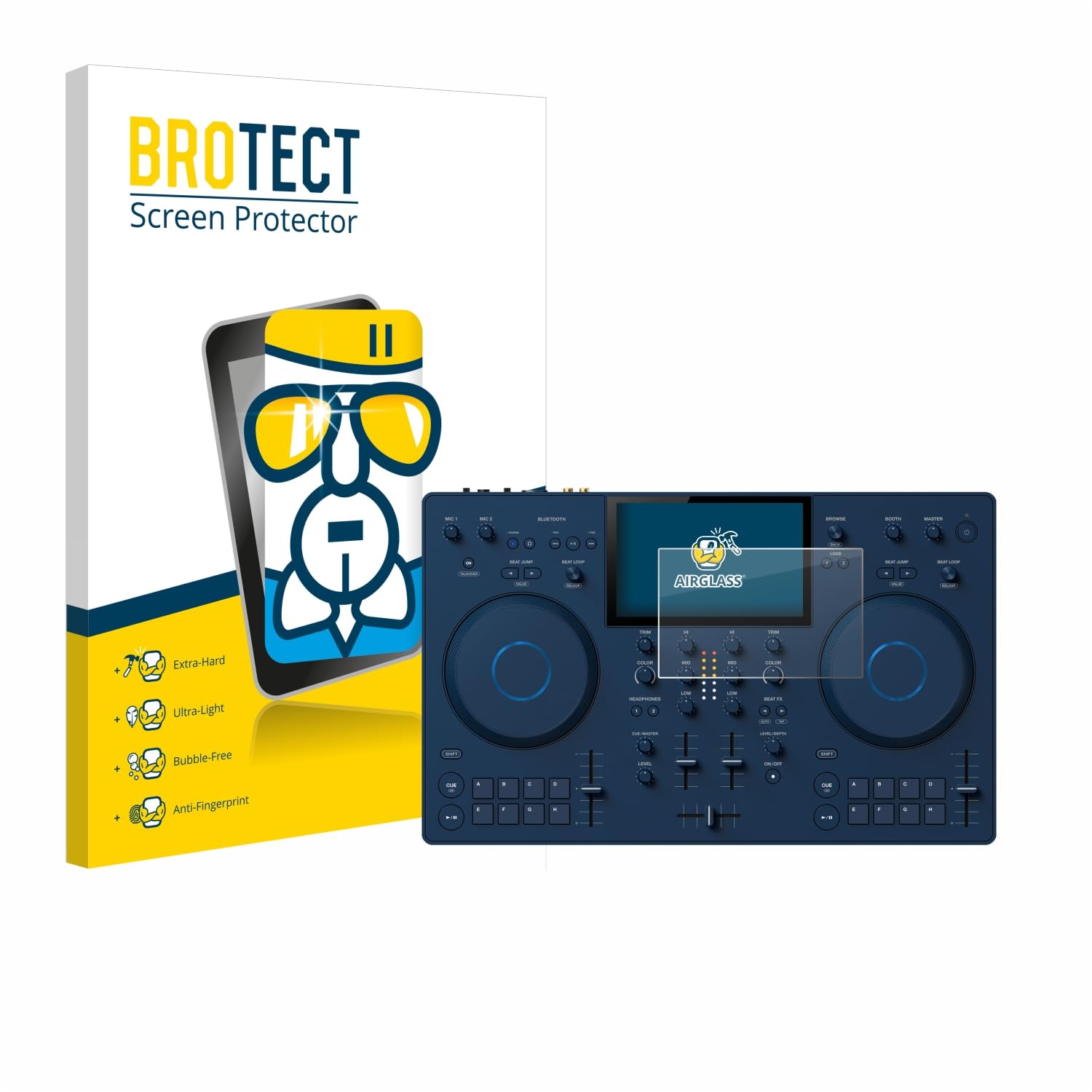 Glass Screen Protector Film Compatible with Pioneer OMNIS-Duo - Glass-Foil 9H Protection [Scratch Resistant, High Clarity]